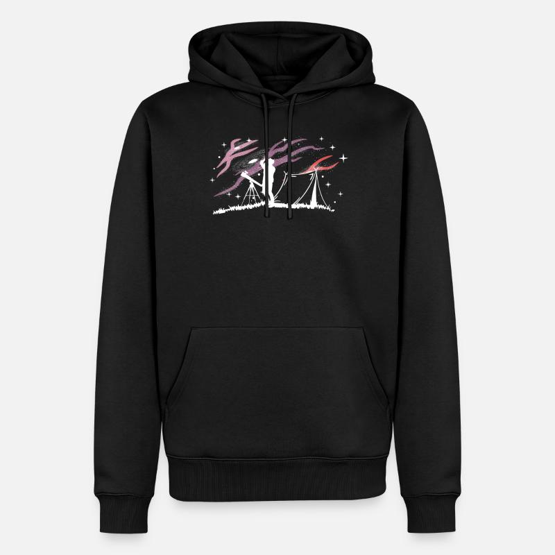 Astronomie astronomique - Sweat à capuche Premium bio Homme - noir