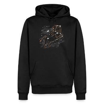 Sternenbeobachtung Astronomie - Männer Premium Bio Hoodie - Schwarz - Vorne - Nico (187cm)