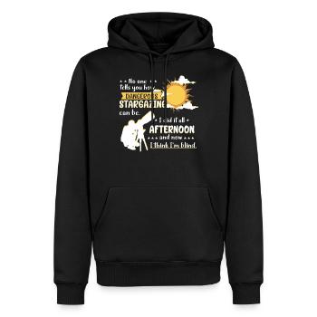 Personne ne vous dit à quel point l’observation des étoiles peut être. Je l’ai fait un - Sweat à capuche Premium bio Homme - noir - Devant - Nico (187cm)