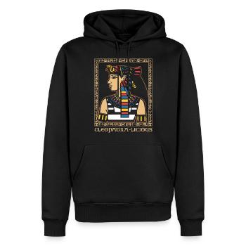 Kleopatra-Licious - Männer Premium Bio Hoodie - Schwarz - Vorne - Nico (187cm)