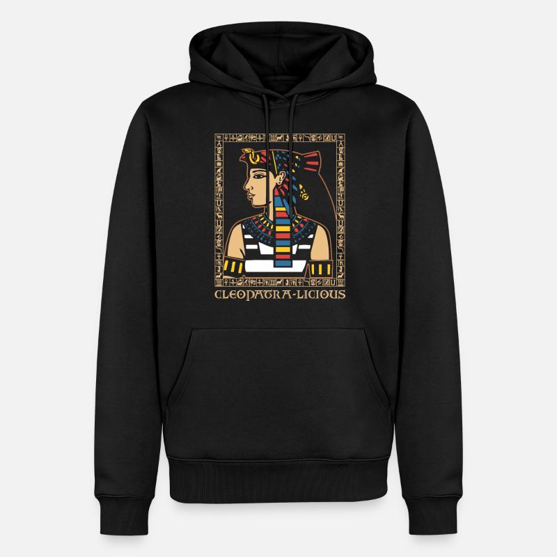 Kleopatra-Licious - Männer Premium Bio Hoodie - Schwarz