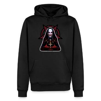 Priesterin des Todes Pentagramm - Männer Premium Bio Hoodie - Schwarz - Vorne - Nico (187cm)