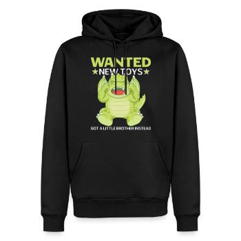 Les jouets qu’ils voulaient avaient un petit frère à la place - Sweat à capuche Premium bio Homme - noir - Devant - Nico (187cm)