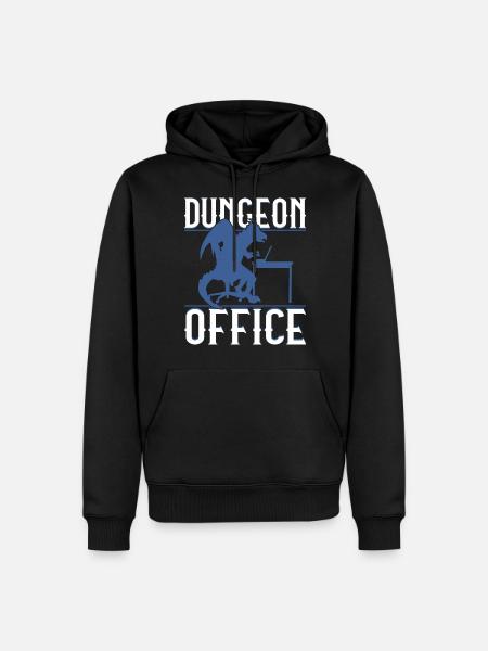 Dungeon Officce - Herre Premium økologisk hoodie - sort