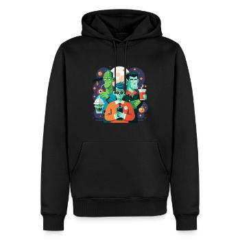 Klassische Monster mit einem lustigen Twist - Männer Premium Bio Hoodie - Schwarz - Vorne - Nico (187cm)