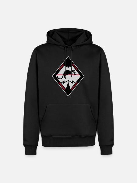 Atomic Utopia - Bat Rhombus - Men’s Premium Organic Hoodie - black