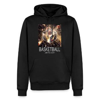 Basketball Feu Joueur de basket-ball Fan Dunking Sport - Sweat à capuche Premium bio Homme - noir - Devant - Nico (187cm)