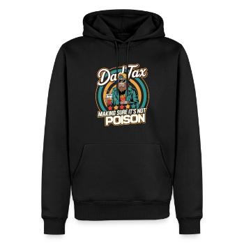 Dad Tax Making Sure It's Not Poison - Männer Premium Bio Hoodie - Schwarz - Vorne - Nico (187cm)