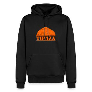 Tipaza - Männer Premium Bio Hoodie - Schwarz - Vorne - Nico (187cm)
