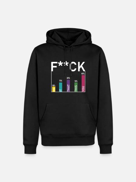 Fuck statistics - Men’s Premium Organic Hoodie - black