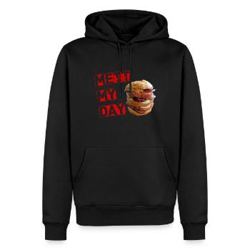 METT MY DAY - Männer Premium Bio Hoodie - Schwarz - Vorne - Nico (187cm)