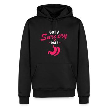 Conception de pontage gastrique et de pontage gastrique - Sweat à capuche Premium bio Homme - noir - Devant - Nico (187cm)