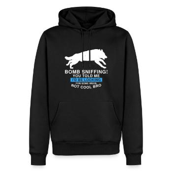 Design German Shepherd Police Design - Men’s Premium Organic Hoodie - black - Front - Nico (187cm)