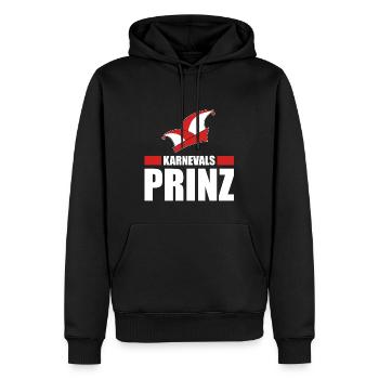 Carnaval Prince Alaaf Costume De Carnaval - Sweat à capuche Premium bio Homme - noir - Devant - Nico (187cm)