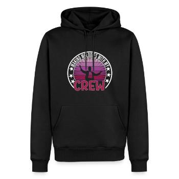 Festival - Men’s Premium Organic Hoodie - black - Front - Nico (187cm)