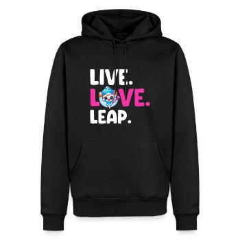 Stocktanz Design für Stabtänzerin - Männer Premium Bio Hoodie - Schwarz - Vorne - Nico (187cm)