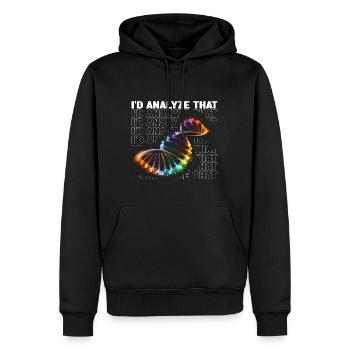 Forensische Kriminologie und Tatort-Ermittler - Männer Premium Bio Hoodie - Schwarz - Vorne - Nico (187cm)