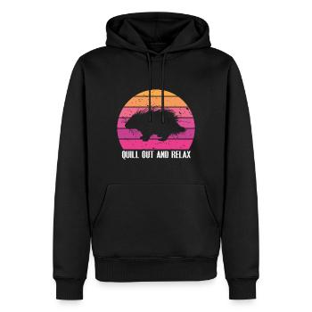 Stachelschweine Designs für Tierliebhaber Nagetier - Männer Premium Bio Hoodie - Schwarz - Vorne - Nico (187cm)