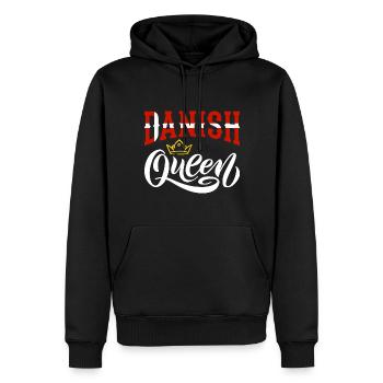 Danish Queen Denmark Danish Denmark Flag - Men’s Premium Organic Hoodie - black - Front - Nico (187cm)