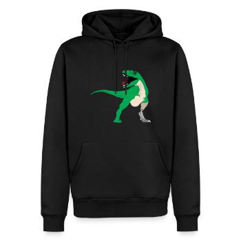 Artificial limb design for leg prosthesis - Men’s Premium Organic Hoodie - black - Front - Nico (187cm)