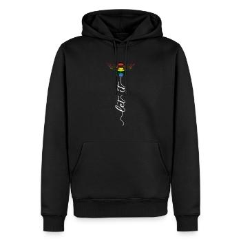 Süßes Bienen Imker Let It Bee LGBTQ Regenbogen - Männer Premium Bio Hoodie - Schwarz - Vorne - Nico (187cm)