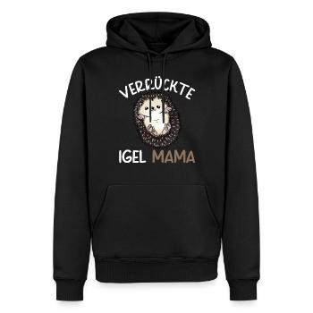 Lustiges Afrikanischer Weißbauchigel Igel Kostüm - Männer Premium Bio Hoodie - Schwarz - Vorne - Nico (187cm)