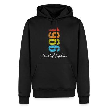 Anniversaire 1966 Édition Limitée Cadeau Occasion Cool - Sweat à capuche Premium bio Homme - noir - Devant - Nico (187cm)