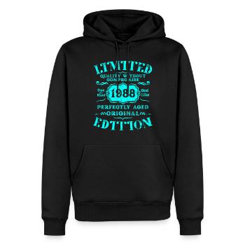 Birthday 1988 Limited Edition Gift Used Cool - Men’s Premium Organic Hoodie - black - Front - Nico (187cm)