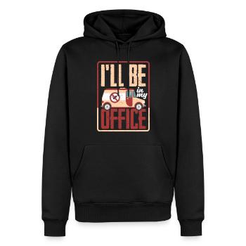 Pest Control Technician Exterminator I'll Be In - Männer Premium Bio Hoodie - Schwarz - Vorne - Nico (187cm)