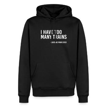 Model Railway Collector Railway - Men’s Premium Organic Hoodie - black - Front - Nico (187cm)