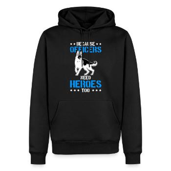Schäferhund Polizeihund - Männer Premium Bio Hoodie - Schwarz - Vorne - Nico (187cm)