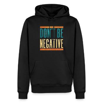 Photographe Photographie Pun - Sweat à capuche Premium bio Homme - noir - Devant - Nico (187cm)