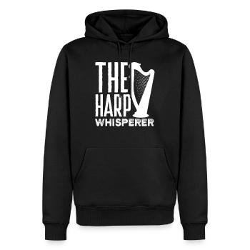 Harp Player Harpist The Harp Whisperer - Männer Premium Bio Hoodie - Schwarz - Vorne - Nico (187cm)