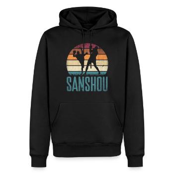 Chinese Martial Arts Sanshou Chinese Boxing - Männer Premium Bio Hoodie - Schwarz - Vorne - Nico (187cm)