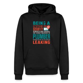 Cyber Security Professional Expert Ethical Hacker - Männer Premium Bio Hoodie - Schwarz - Vorne - Nico (187cm)
