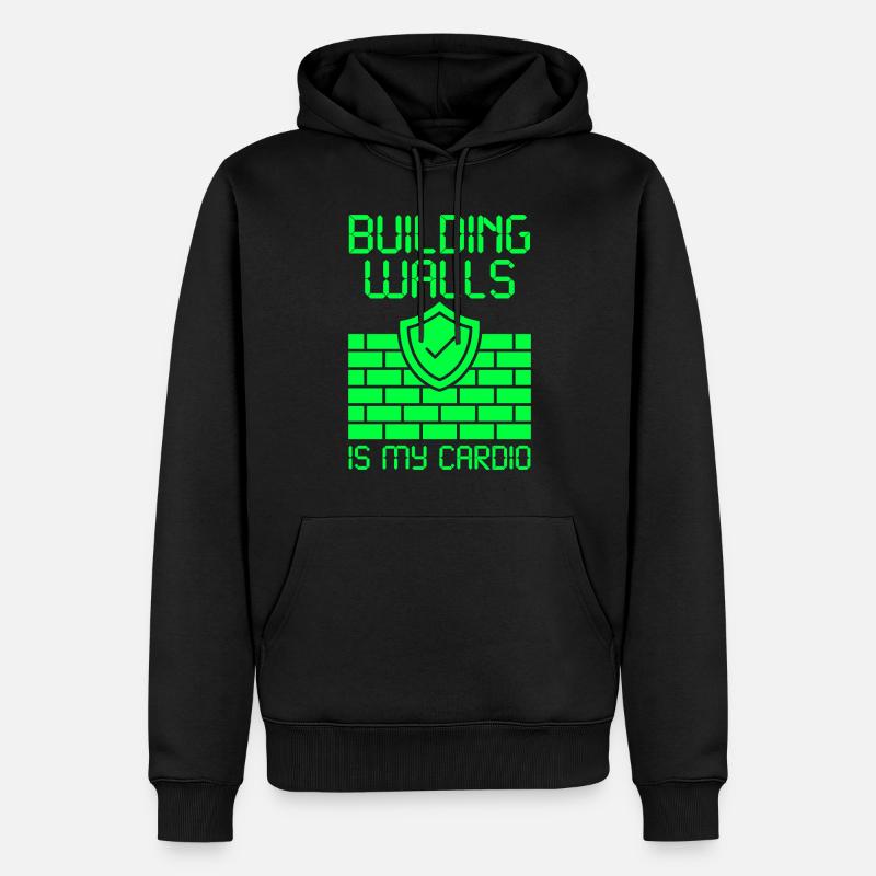 Cyber Security Firewall Computer - Männer Premium Bio Hoodie - Schwarz
