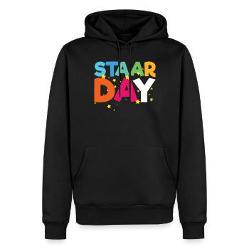 STAAR Day Motivational Inspire Inspire Take STAAR - Männer Premium Bio Hoodie - Schwarz - Vorne - Nico (187cm)