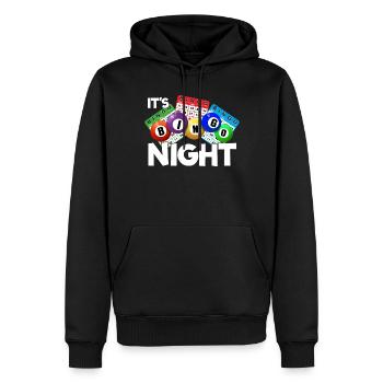 Ich bin Bingo Nacht Bingo -Spieler Gl�cksspiel Bin - Männer Premium Bio Hoodie - Schwarz - Vorne - Nico (187cm)