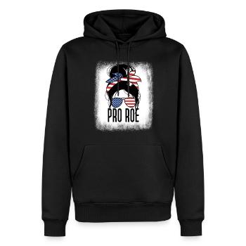 Pro Roe Messy Bun Women's Rights Feminist - Männer Premium Bio Hoodie - Schwarz - Vorne - Nico (187cm)