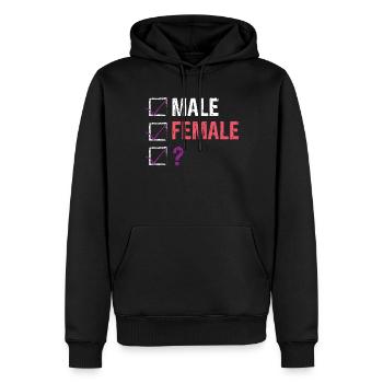 Genderfluid Checkliste LGBTQ Trans Geschlechtsfl�s - Männer Premium Bio Hoodie - Schwarz - Vorne - Nico (187cm)
