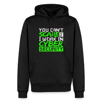 Cyber Security Funny - Men’s Premium Organic Hoodie - black - Front - Nico (187cm)