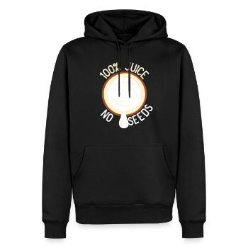 100% Saft Keine Samen Kokosnuss -M�nner -Vasektomi - Männer Premium Bio Hoodie - Schwarz - Vorne - Nico (187cm)