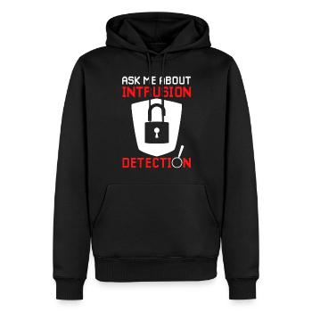 Cybersecurity Data Encryption - Men’s Premium Organic Hoodie - black - Front - Nico (187cm)
