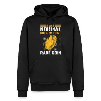 Les collectionneurs de pièces de monnaie Numismatique collectent des pièces - Sweat à capuche Premium bio Homme - noir - Devant - Nico (187cm)