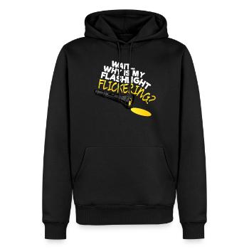 Warten Sie, warum flackert meine Taschenlampe Phas - Männer Premium Bio Hoodie - Schwarz - Vorne - Nico (187cm)