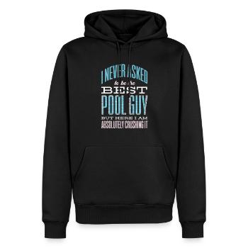 Pool Guy Cleaner Pool Service - Männer Premium Bio Hoodie - Schwarz - Vorne - Nico (187cm)