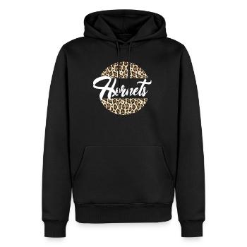 Hornets High School Maskottchen Sportteam Frauen - Männer Premium Bio Hoodie - Schwarz - Vorne - Nico (187cm)