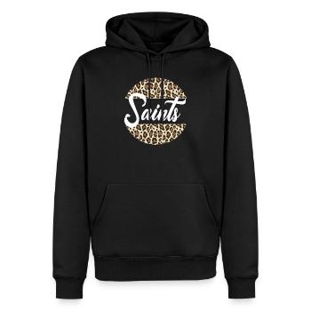 Saints High School Maskottchen Sportteam Frauen - Männer Premium Bio Hoodie - Schwarz - Vorne - Nico (187cm)