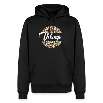 Wikinger High School Maskottchen Sportteam FrauenW - Männer Premium Bio Hoodie - Schwarz - Vorne - Nico (187cm)