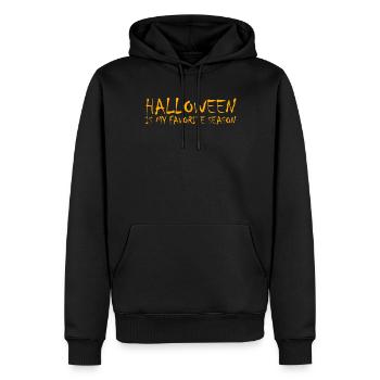 Halloween ist meine Lieblingssaison HalloweenHallo - Männer Premium Bio Hoodie - Schwarz - Vorne - Nico (187cm)